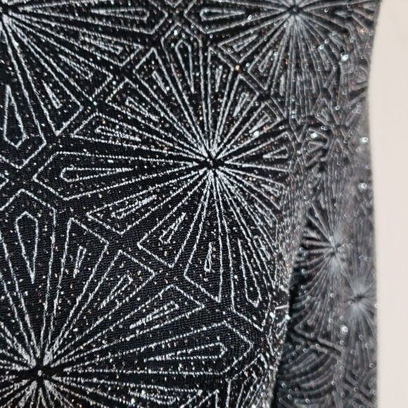 Divided by H&M Silver Sparkeling Dress with cut out back sz 10 - Picture 4 of 9
